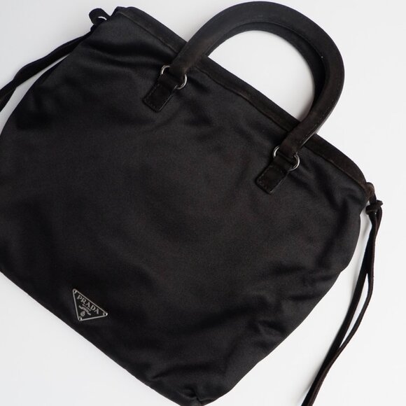 Authentic Preowned Prada Black Satin Small Handbag - Picture 6 of 10